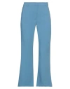 Attic And Barn Woman Pants Pastel Blue Size 10 Polyester, Viscose, Elastane