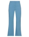 Attic And Barn Woman Pants Pastel Blue Size 12 Polyester, Viscose, Elastane