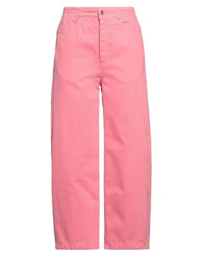 Attic And Barn Woman Pants Pink Size 8 Cotton
