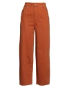 Attic And Barn Woman Pants Rust Size 10 Cotton In Red