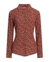Attic And Barn Woman Shirt Orange Size 10 Viscose In Orange