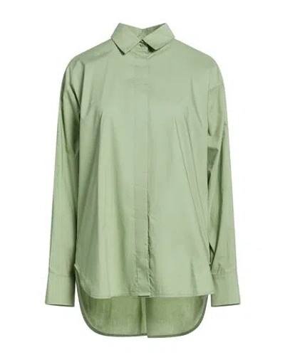 Attic And Barn Woman Shirt Sage Green Size 8 Cotton