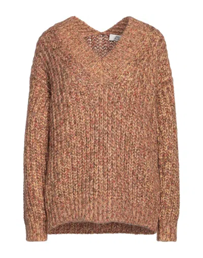 Attic And Barn Woman Sweater Marigold Size M Acrylic, Polyamide, Mohair Wool In Yellow