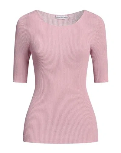 Attic And Barn Woman Sweater Pink Size L Viscose, Polyamide