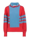Attic And Barn Woman Sweater Red Size S Wool, Polyamide In Red