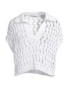 Attic And Barn Woman Sweater White Size S Cotton