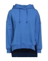 Attic And Barn Woman Sweatshirt Bright Blue Size S Cotton In Blue