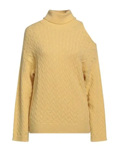 ATTIC AND BARN ATTIC AND BARN WOMAN TURTLENECK YELLOW SIZE XS POLYAMIDE, ACRYLIC, ALPACA WOOL, WOOL, ELASTANE