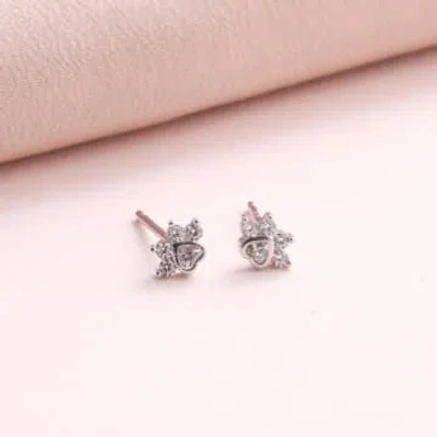Attic Creations 'you're Pawsome' Dog Earrings In Metallic