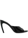 Attico 100mm Peep-toe Stiletto Sandals In Black