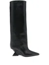 Attico Cheope Tube Boots In Schwarz