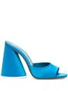 Attico Luz Satin Mules In Blue
