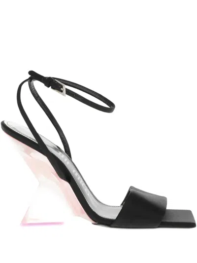 Attico 110mm Cheope Sandals In Black
