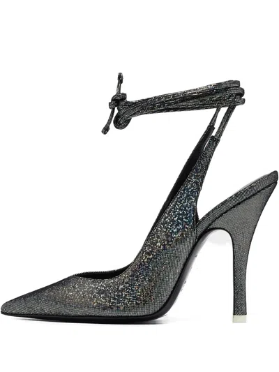 Pre-owned Attico 110mm Lace Pumps Shoes