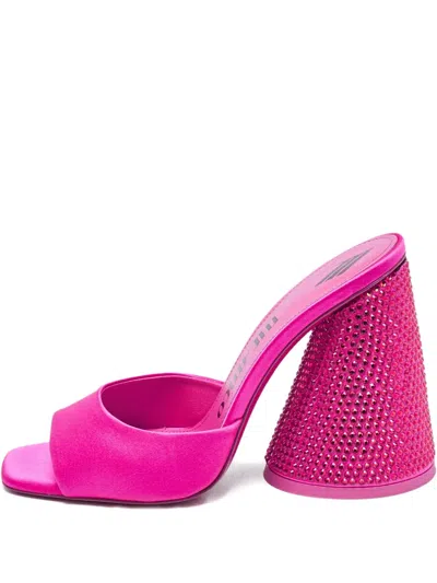 Pre-owned Attico 110mm Satin Sandals
