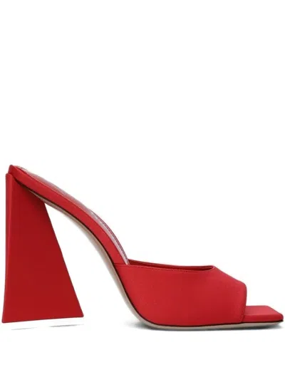 Attico 115mm Devon Sandals In Red