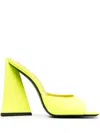 Attico Devon Mule 115 Synthetic Patent In Yellow