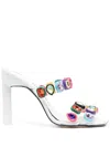 Attico ''nanci'' Multicolor Mule In White
