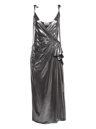 Pre-owned Attico 2023 Metallic Dress In Silver