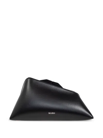 Attico Calf Leather `8:30 Pm` Clutch In Black  