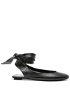 Attico Cloe Flat Ballerinas In Black  