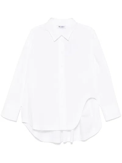 ATTICO POPELINE SHIRT BY THE ATTICO,250WCH00004.CCC052AA 001 WHITE