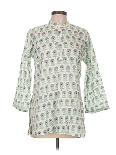 Pre-owned Attico 3/4 Sleeve Blouse In Green