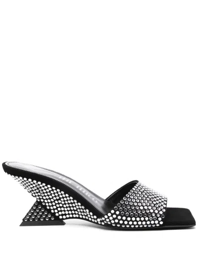 Attico 60mm Cheope Mules In Black