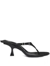 Attico 65mm Thong Sandals In Black