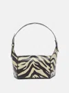 Attico ''7/7'' Black And Safari Shoulder Bag In Black And Safari