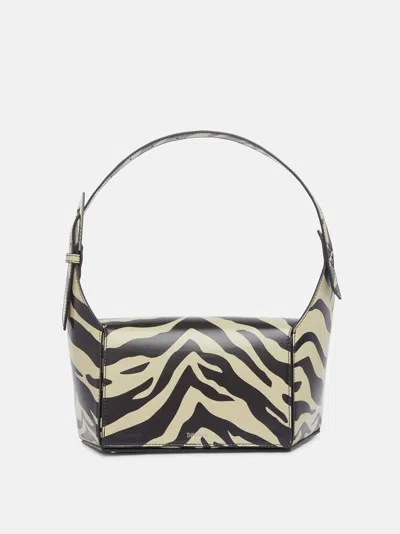 Attico ''7/7'' Black And Safari Shoulder Bag