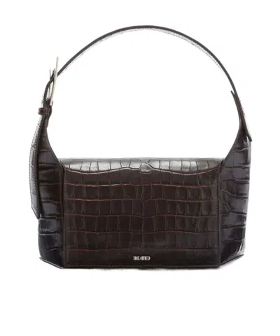 Attico ''7/7'' Coffee Shoulder Bag In Brown