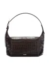 Attico 7/7 Crocodile-effect Shoulder Bag