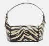 Attico ''7/7'' Black And Safari Shoulder Bag In White