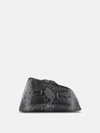 Shop Attico Oversized Clutch ''8.30 Pm'' Black E Grey In Black And White