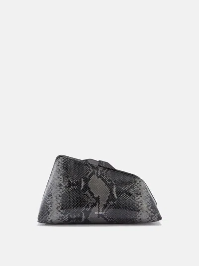 Attico Oversized Clutch ''8.30 Pm'' Black E Grey In Black And White