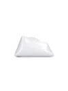 Attico Mini Clutch Midnight Silver In White