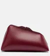 Attico 8.30 Pm Oversized Leather Clutch In Burgundy
