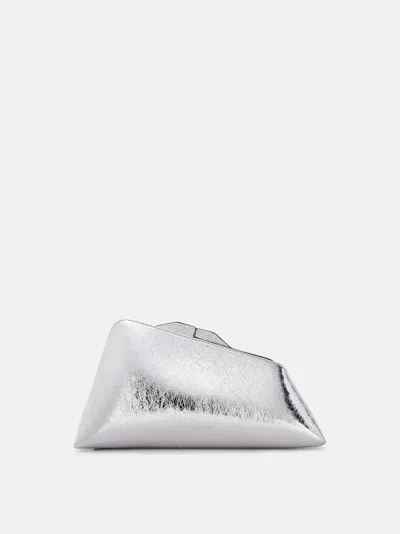 Attico Geometric Clutch In White
