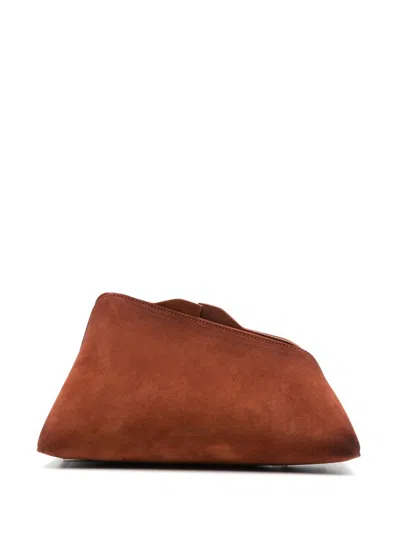 Attico 8.30pm Clutch Bag In Brown