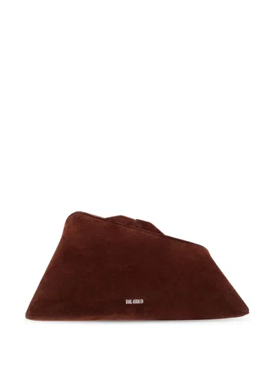 Attico 8.30pm Clutch Bag In Brown
