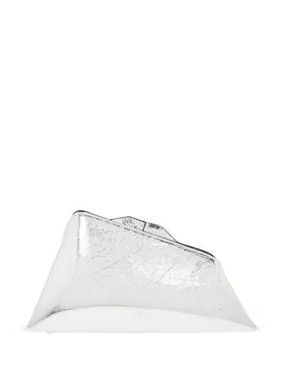 Attico 8.30pm Clutch Bag In Grey