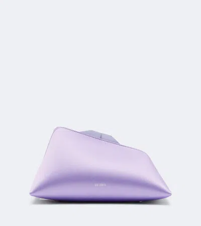 Attico 8:30pm Small Satin Clutch In Purple