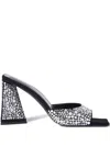 Attico 85mm Mini Devon Embellished Mules In Black