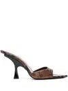 Attico Mule ''ester'' Brown E Black In Brown
