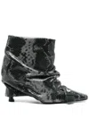 Attico 95mm Juno Boots In Black