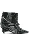 Attico 95mm Juno Boots In Black