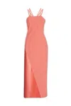Attico Fujiko Long Dress With Side Slit In 087