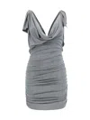 Attico Draped Jersey Minidress