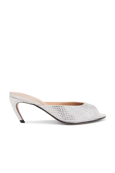 Attico Ada Mule Sandal In Metallic